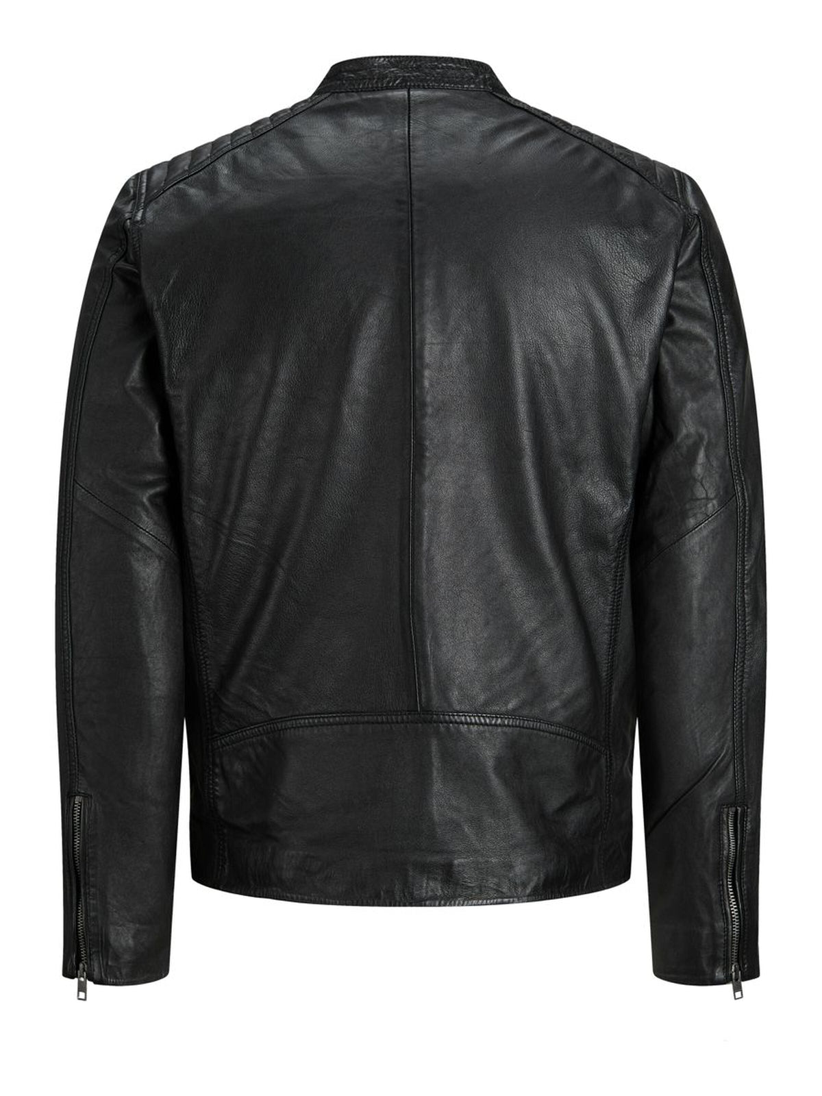 Shop Men's Classic Bomber Style Black Leather Jacket