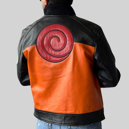 Naruto jacket black and orange