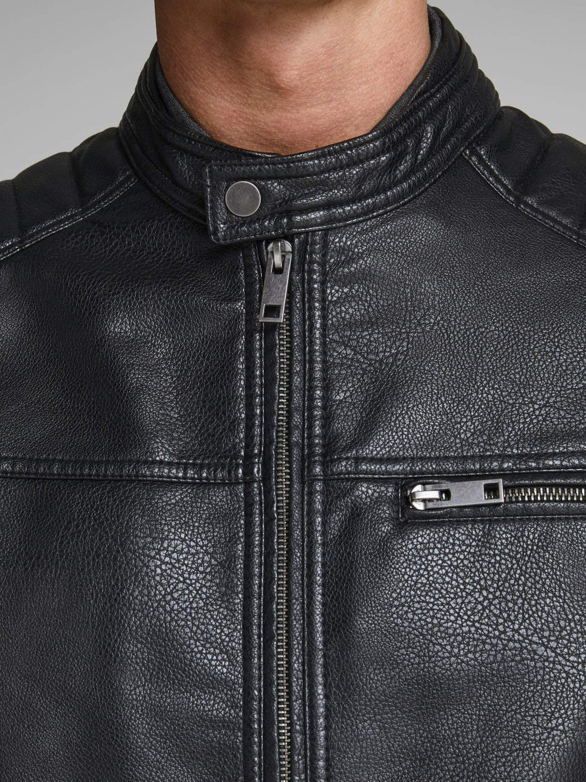 Shop Slim Fit Bomber Style Leather Jacket