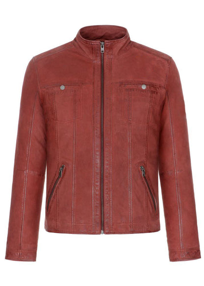 Shop Used Look Leather Jacket for Men's