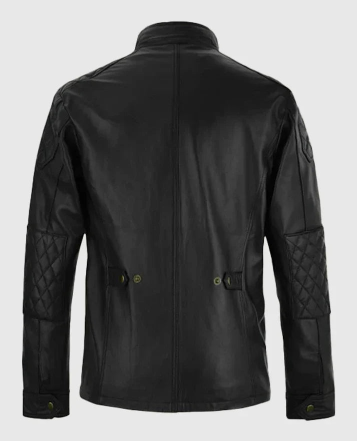 Shop Fast & Furious 8 Vin Diesel Red Stripes Leather Jacket