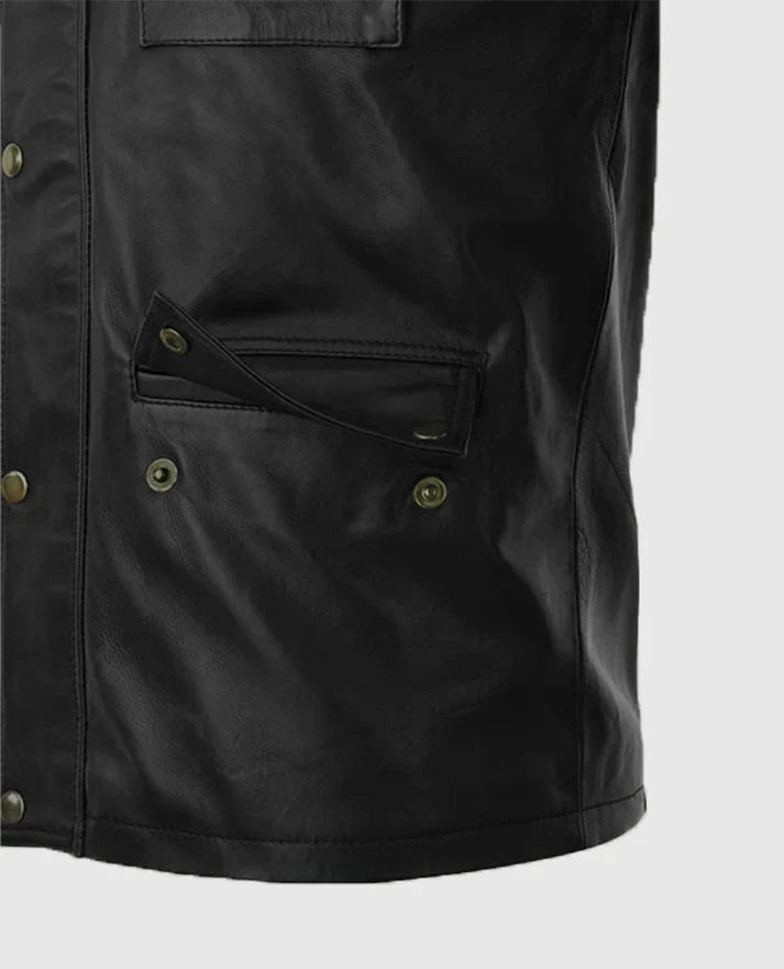 Shop Fast & Furious 8 Vin Diesel Red Stripes Leather Jacket