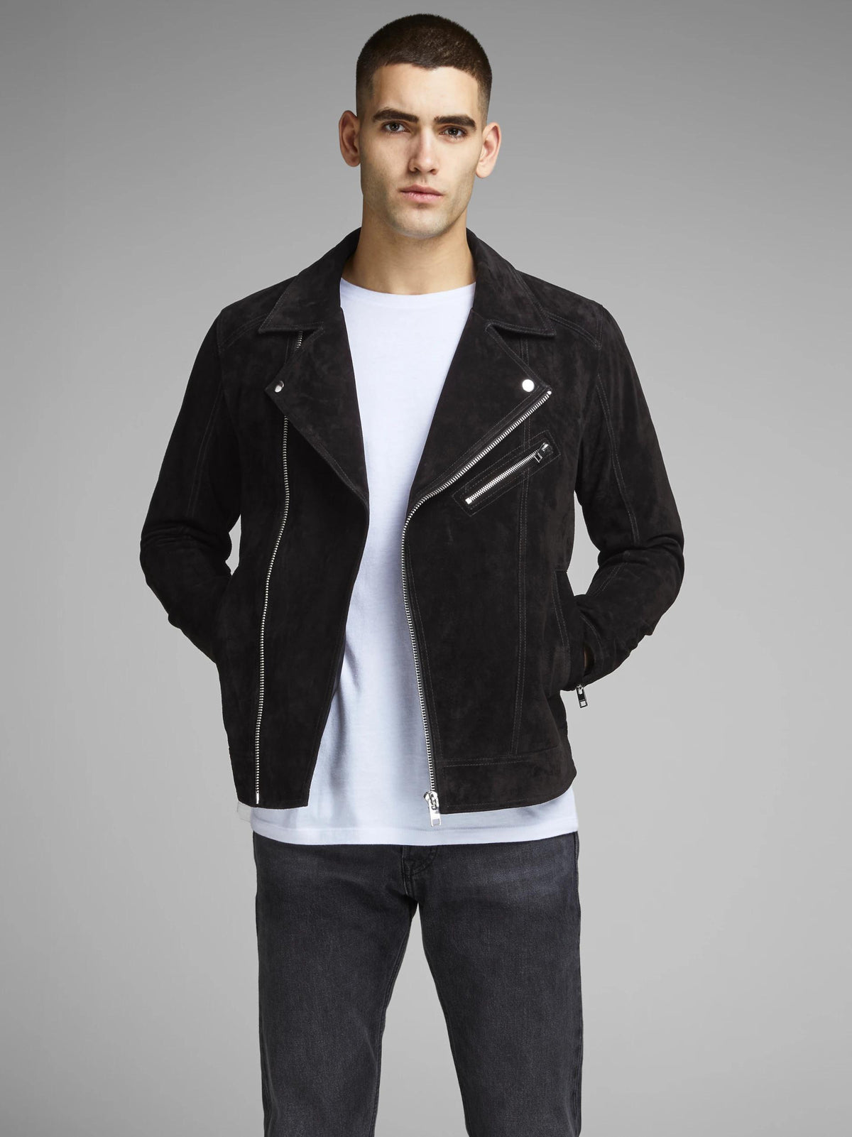 Shop Suede Style Leather Jacket