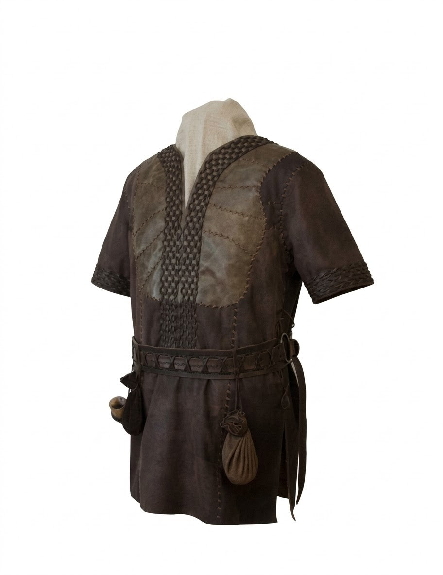 Handmade Ragnar Lothbrok Leather Vest: Vikings Cosplay Costume
