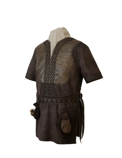 Handmade Ragnar Lothbrok Leather Vest: Vikings Cosplay Costume