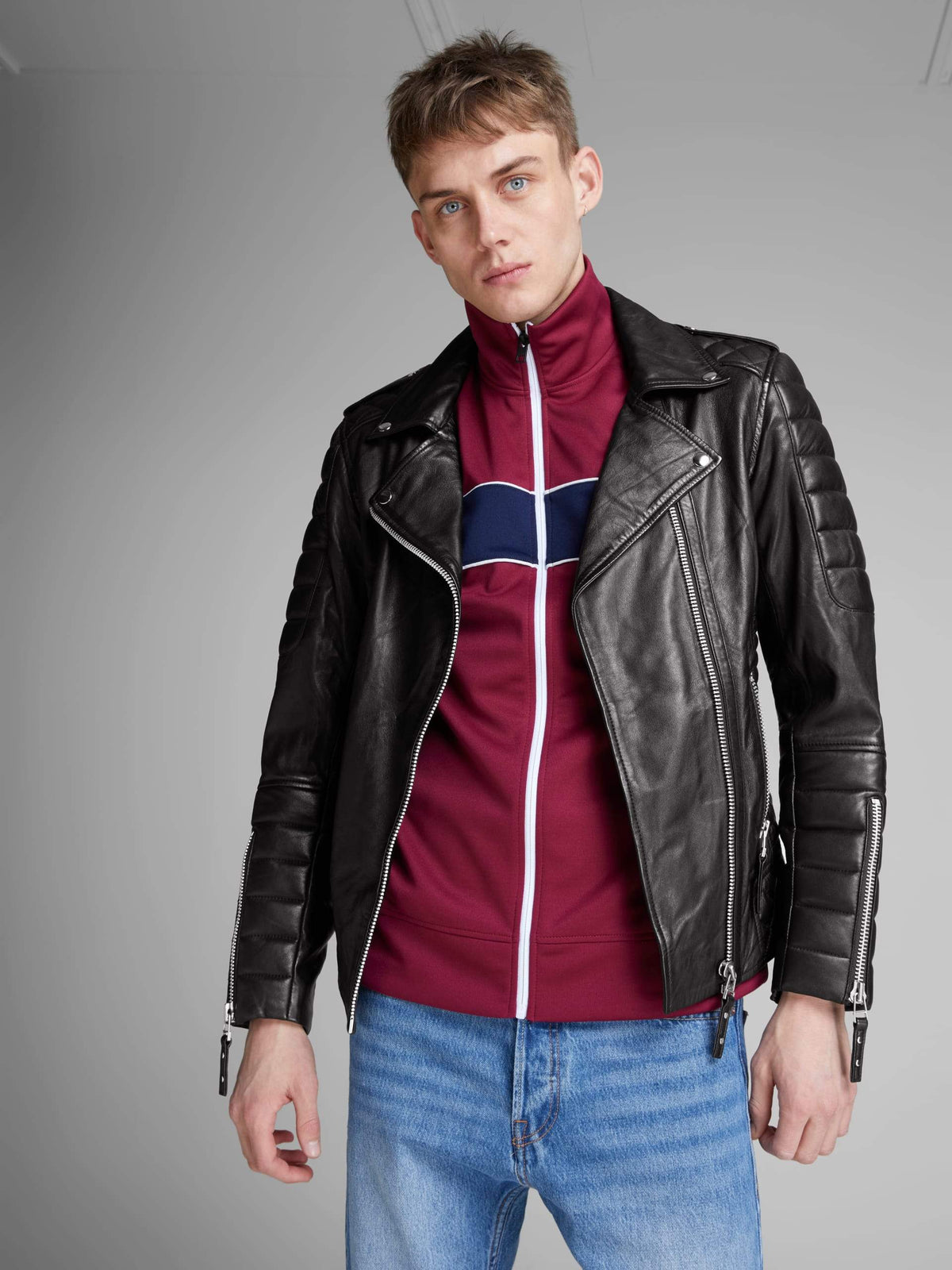 Shop Exclusive Black Bomber Stylish Jacket For Men 2021 by TJS