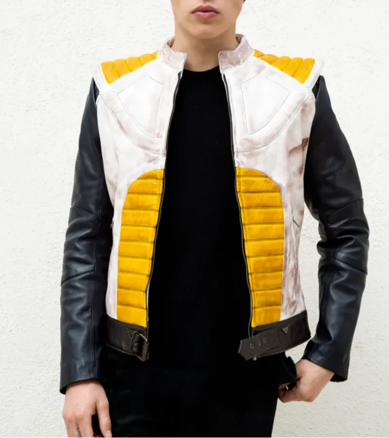 Shop Mens DBZ Prince of All Saiyans Vegeta Leather Jacket