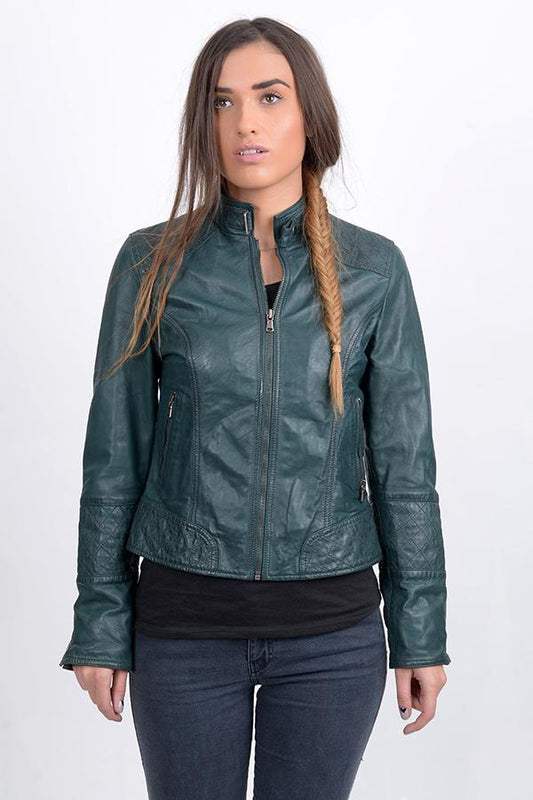 Shop Stylish Women Bomber Leather Jacket