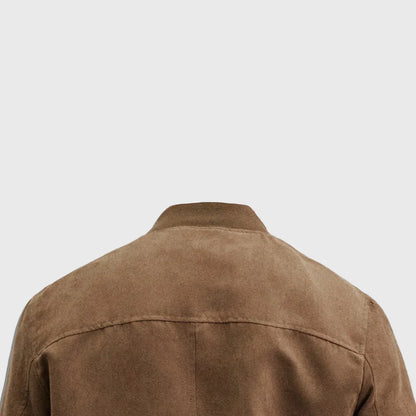 Shop The Elegant Suede Bomber - Men's Leather Jacket