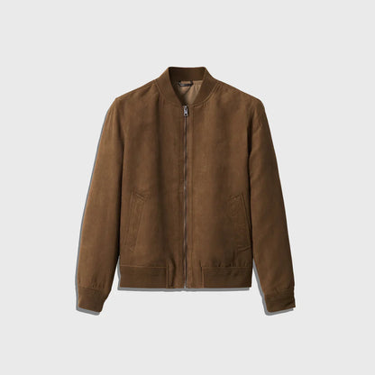 Shop The Elegant Suede Bomber - Men's Leather Jacket