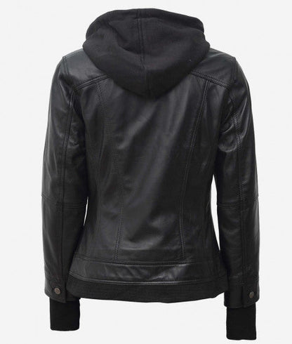 Shop Trending Black Bomber Jacket With Removable Hood
