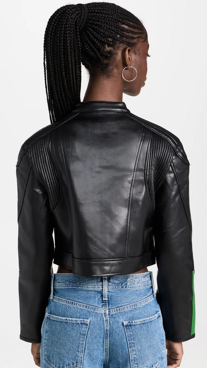 Shop Nueve Biker Jacket by TJS