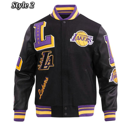 Shop Mash Up Capsule LA Lakers Varsity Jacket