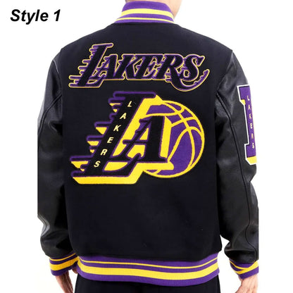 Shop Mash Up Capsule LA Lakers Varsity Jacket
