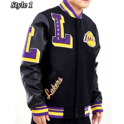Shop Mash Up Capsule LA Lakers Varsity Jacket