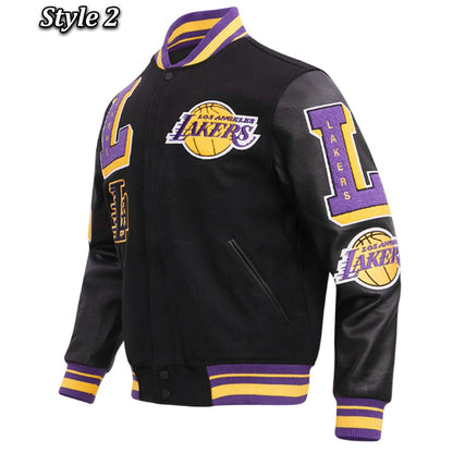 Shop Mash Up Capsule LA Lakers Varsity Jacket