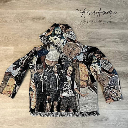 Tapestry Blanket Handmade Hoodie